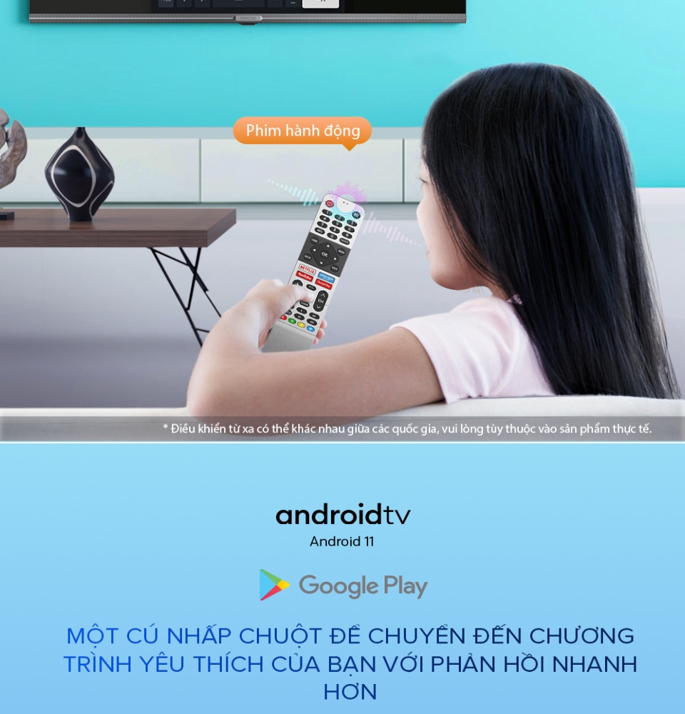 SMART TV FHD Coocaa 43 inch-Android 11 TV-Wifi-viền mỏng-Model 43S7G 2 years warranty Tặng 24 tháng Clip TV