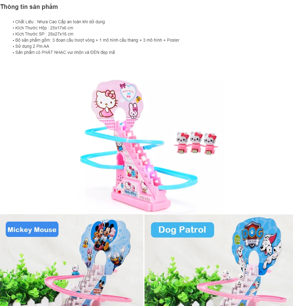 [hcm]bộ đồ chơi cầu trượt leo thang có nhạc dùng pin-mô hình leo cầu thang đồ chơi trẻ em có nhạc đèn 1