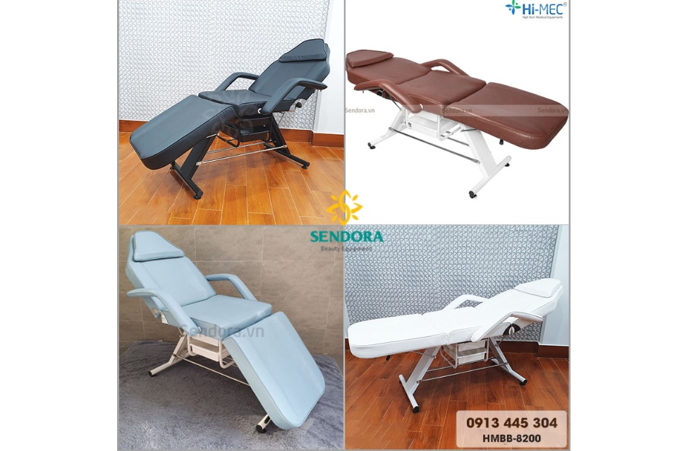Giường phun xăm Giường nối mi ghế tiêm Filler nhập khẩu HMBB-8200