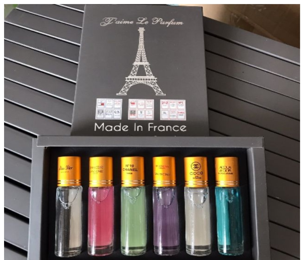 Sét 6 chai mẫu thử nước hoa 6ml - Set 6 chai nước hoa mini - Quà tặng-Set 6 Chai Nước Hoa - Combo 6 lọ nước hoa - dụng cụ làm đẹp - quà tặng tình yêu - nước hoa thơm lâu - nước hoa cao cấp - nước hoa nam nữ cao cấp 2