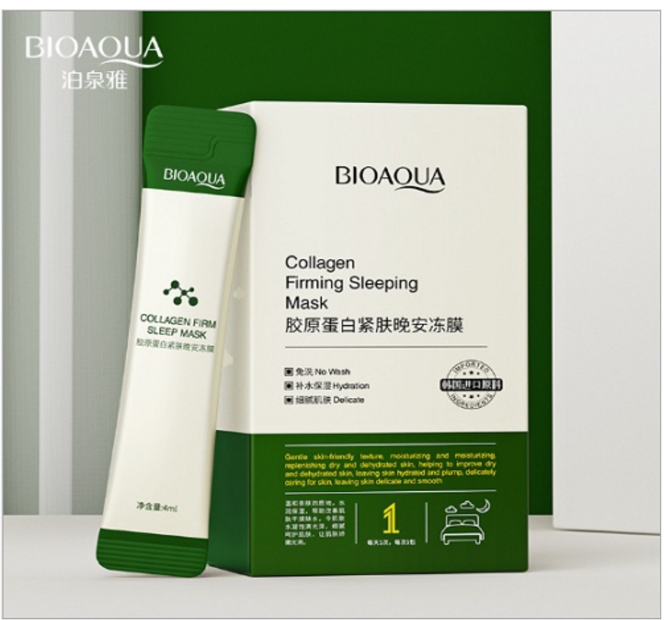 Hộp 20 gói Mặt nạ ngủ thạch collagen cấp ẩm nâng cơ nội địa trung