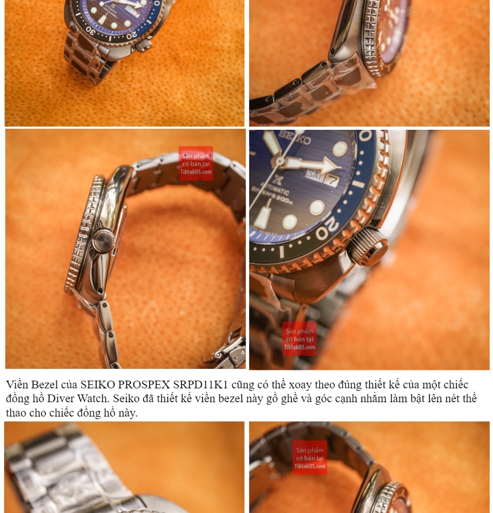 [hcm]đồng hồ nam dây sắt seiko special edition prospex srpd11k1 save the ocean size 45mm dây thép không gỉ chống nước 200m trữ cót 40 tiếng 3