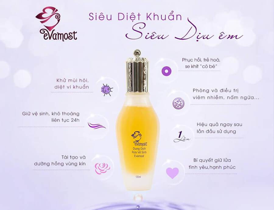 DUNG DỊCH VỆ SINH PHỤ NỮ EVAMOST- MOOMERY - NHÃ PHƯƠNG - CHÍNH HÃNG - THƠM -HỒNG - SE KHÍT -Dung tích :120ml