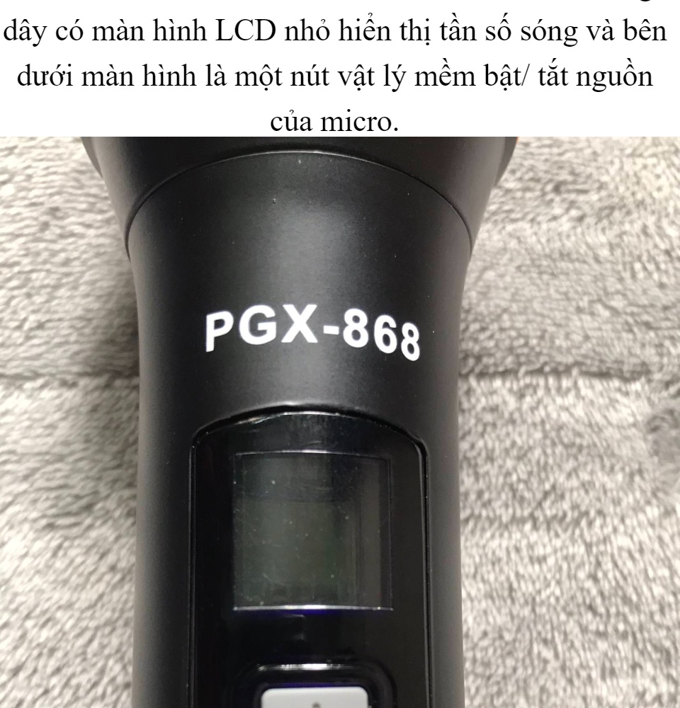 Giới Thiệu Micro Cao Cấp Micro Không Dây Thế Hệ Mới Micro Karaoke Sennheiser Pgx-868