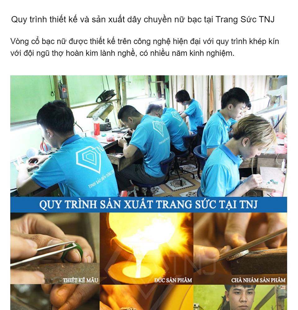 Dây chuyền nữ bạc thật mặt nụ cười - Vòng cổ bạc nữ tầng lớp Itaewon Class DCN0466 - Trang Sức TNJ