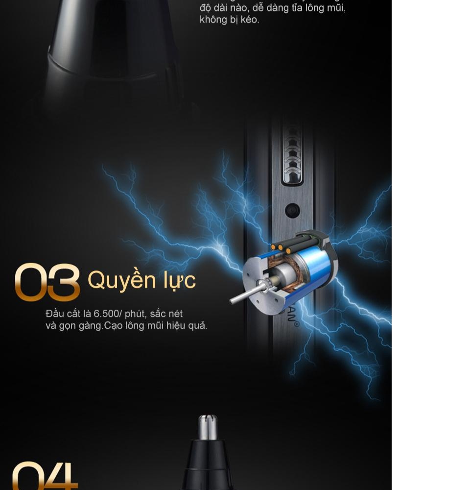 SPORTSMAN Đa chức năng Điện clip râu râu Tông đơ Lông mày Máy cạo lông
