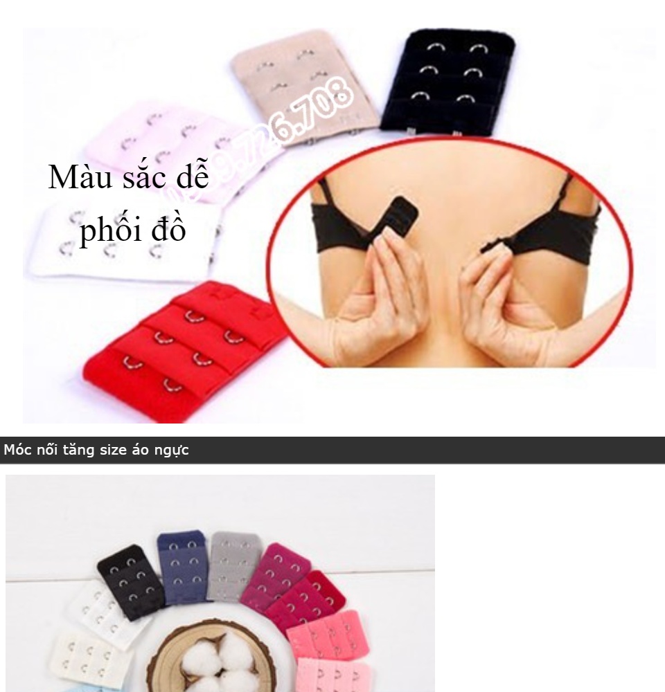 Miếng nối áo ngực, Móc nối áo ngực tăng kích cỡ vòng dây áo ngực - Shop đồ lót xinh 10