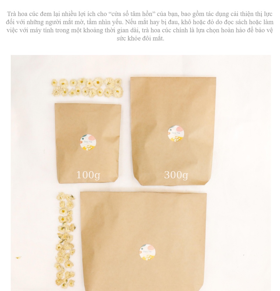 [hcm]trà hoa cúc trắng 300g 3