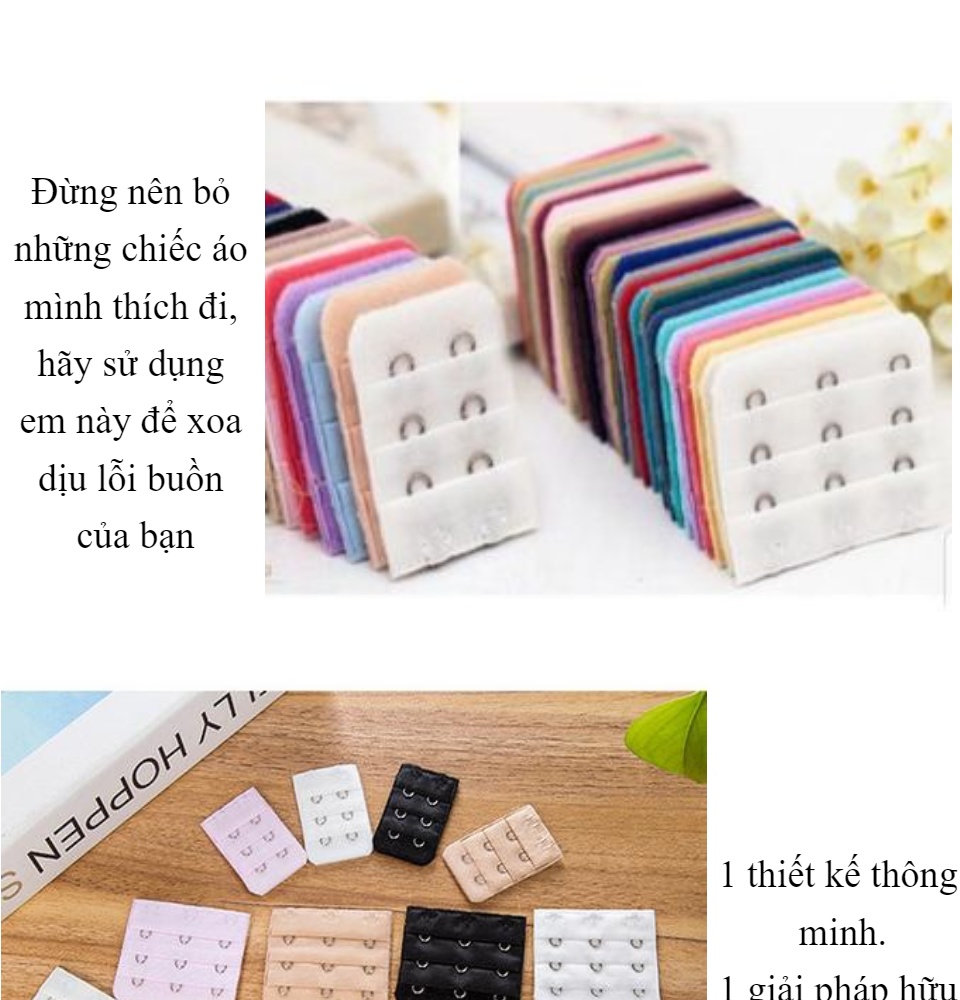 Miếng nối áo ngực, Móc nối áo ngực tăng kích cỡ vòng dây áo ngực - Shop đồ lót xinh 7