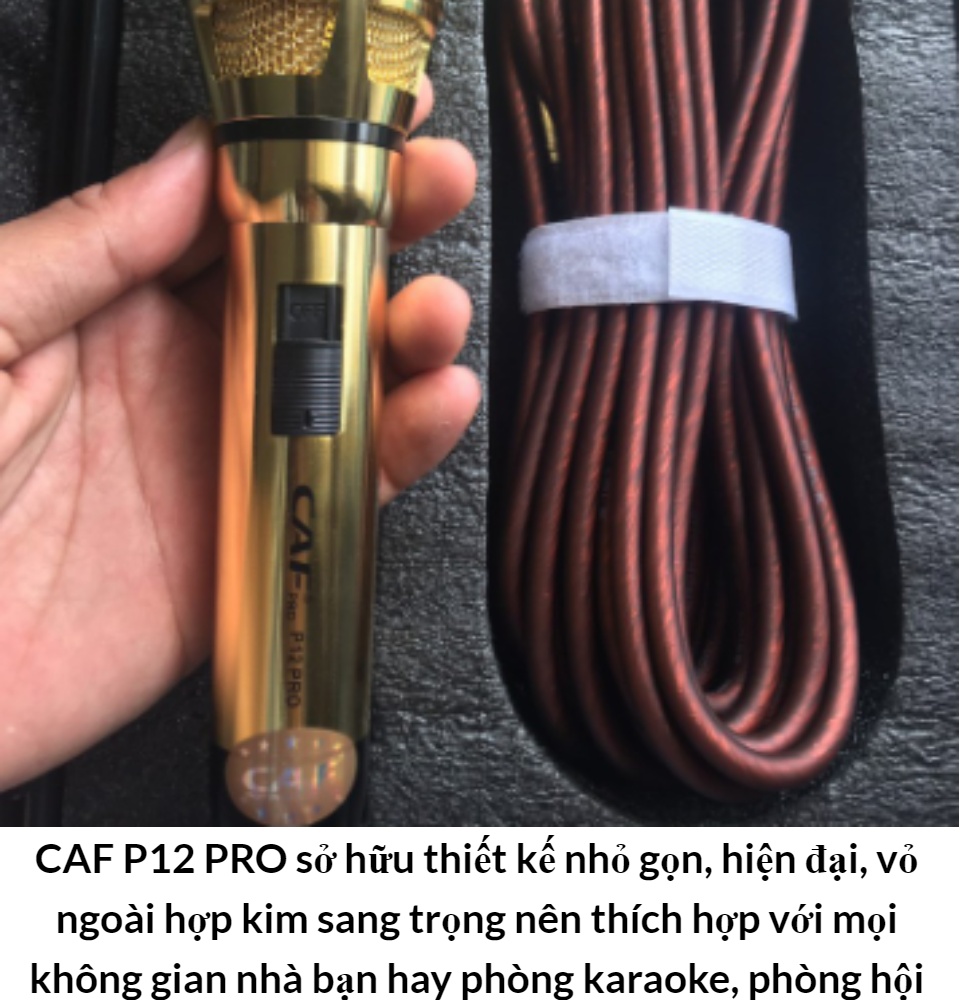 Mua Micro Giá Rẻ Micro Karaoke Micro Có Dây CAF P12 Pro Là Dòng Mic