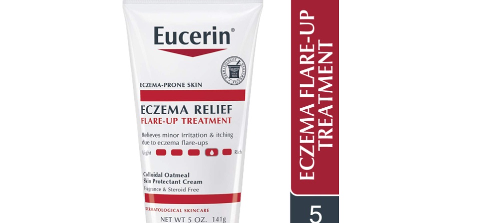 Kem dưỡng ẩm và giảm chàm da cho bé Eucerin baby eczema relief.