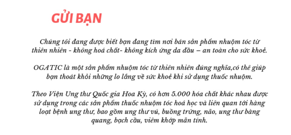 BỘT LÁ NHUỘM TÓC PHỦ BẠC Thuốc nhuộm tóc OGATIC