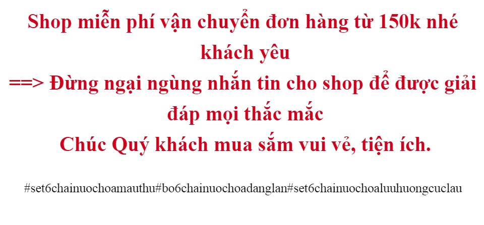 Sét 6 chai mẫu thử nước hoa 6ml - Set 6 chai nước hoa mini - Quà tặng-Set 6 Chai Nước Hoa - Combo 6 lọ nước hoa - dụng cụ làm đẹp - quà tặng tình yêu - nước hoa thơm lâu - nước hoa cao cấp - nước hoa nam nữ cao cấp 9