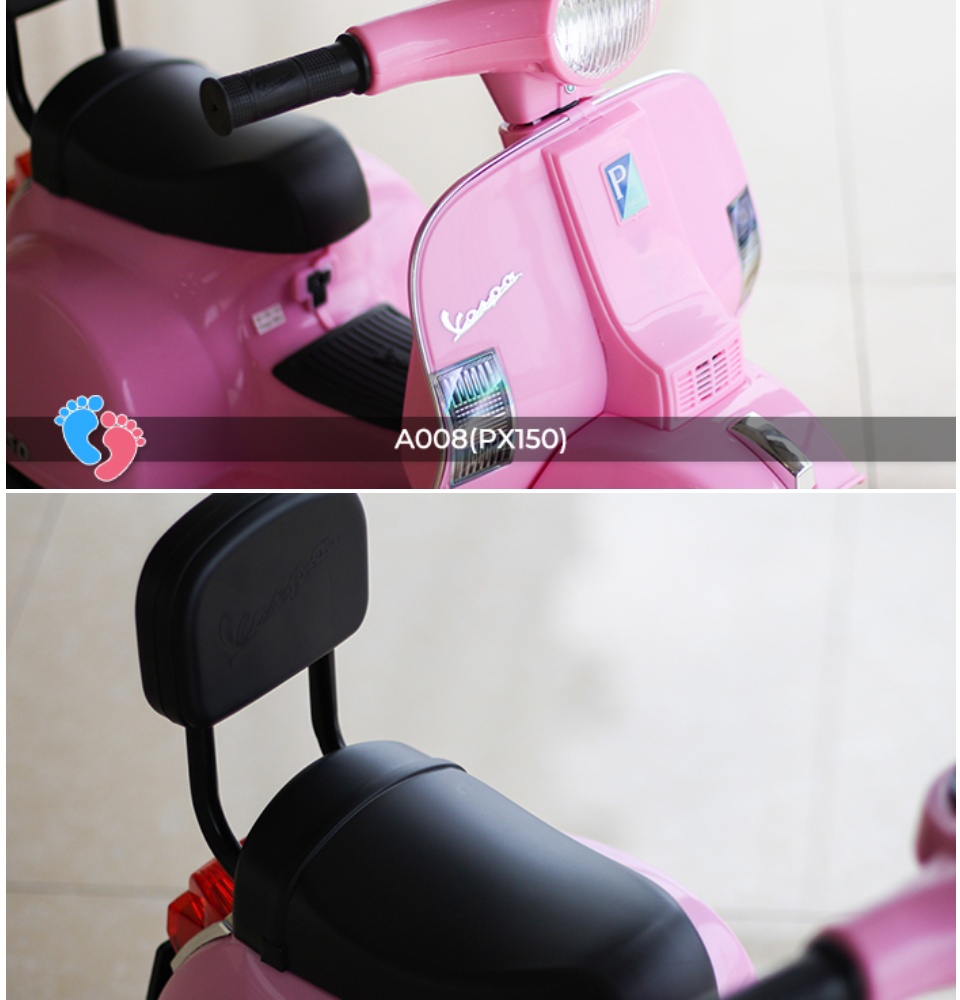 Xe máy điện Vespa cho bé BABY PLAZA A008