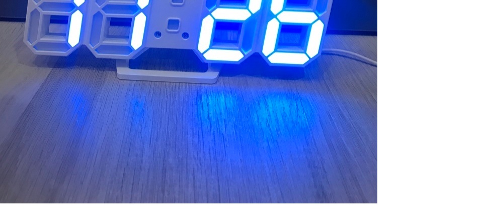 đồng hồ điện tử 3d để bàn hoặc treo tường - báo thức & đo nhiệt độ - tn828 63
