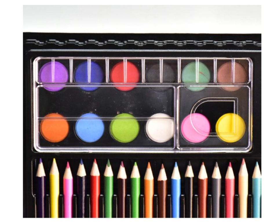 hộp bút màu 150 chi tiết cho bé vẽ hội hoạ giúp kích thích thị giác hàng 4