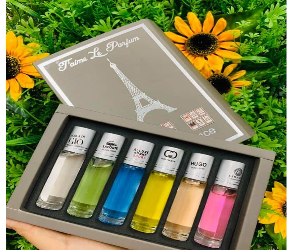 Sét 6 chai mẫu thử nước hoa 6ml - Set 6 chai nước hoa mini - Quà tặng-Set 6 Chai Nước Hoa - Combo 6 lọ nước hoa - dụng cụ làm đẹp - quà tặng tình yêu - nước hoa thơm lâu - nước hoa cao cấp - nước hoa nam nữ cao cấp 4