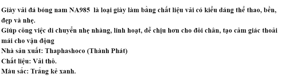 Giày vải (Đế Xanh đế đỏ) đá bóng nam giày đá bóng GIÀY GERUKA VIỆT NAM