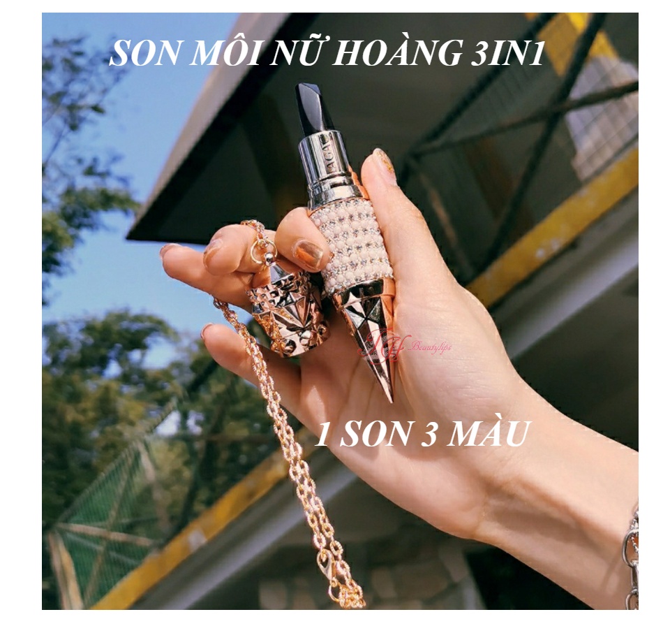 SON MÔI NỮ HOÀNG 3IN1 - 1 SON 3 MÀU