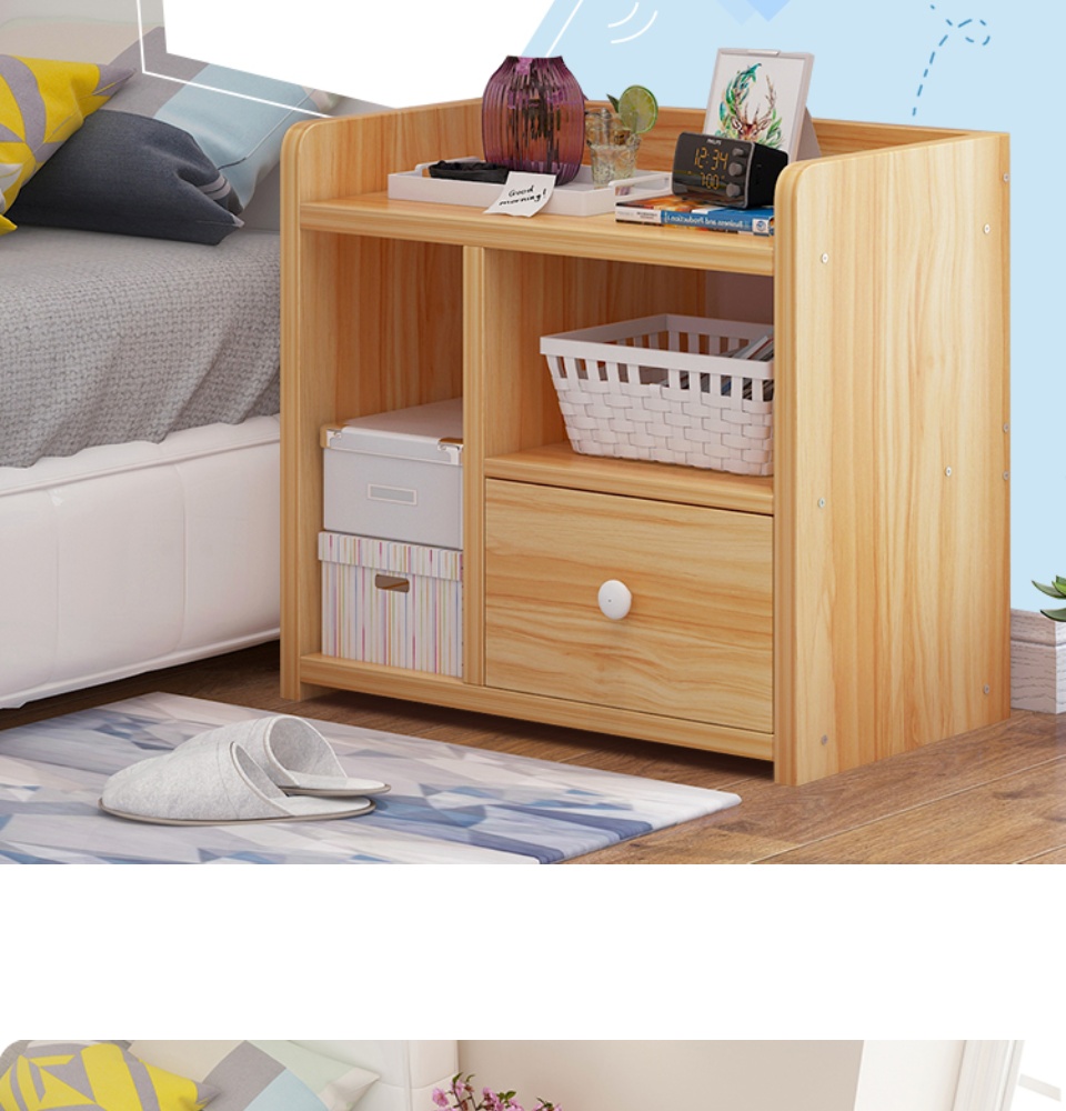 tủ gỗ đầu giường 3 ngăn -kệ để đồ - tủ đầu giường - tủ gỗ để đồ - tủ gỗ đầu giường 3 ngăn - kệ đầu giường - kệ gỗ 3 ngăn cao cấp 4