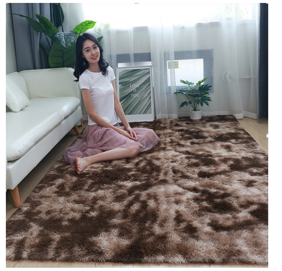 Thảm lông trải sàn FKYFAN  cao cấp phòng khách trang trí nhà cửa thảm