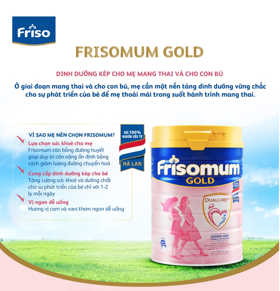 sữa bột frisomum gold hương vani 400g 1