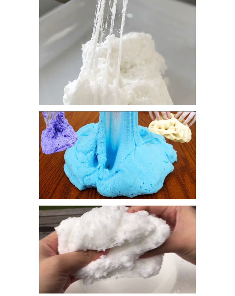 bột tuyết nhân tạo 50gram - tặng 20gram borax - nguyên liệu làm slime 2