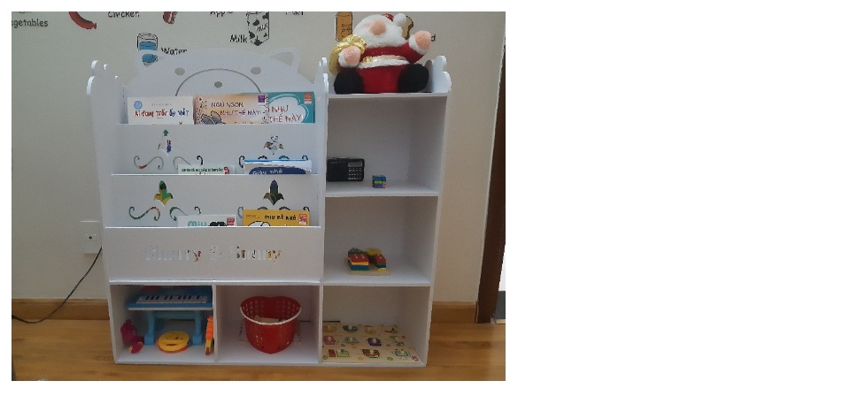 Kệ Sách Gấu 3 Tủ Chứa Đồ Cho Bé PVC Formex Full Bộ Kèm Vít (3 Size)