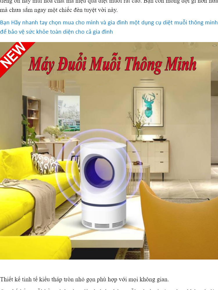 Bẫy Muỗi Hiệu Quả Đèn BẮt MuỖi Thông Minh Thế Hệ Mới Hiệu Quả Diệt