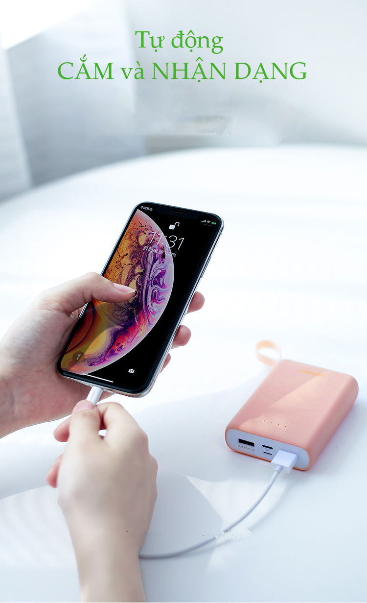 Sạc dự phòng 10000mAh có móc treo tay, 2 cổng sạc USB sử dụng cùng lúc 2 điện thoại, hỗ trợ 2 cổng Micro USB và USB type C UGREEN PB133 60197 Sạc dự phòng 10000mAh có móc treo tay, 2 cổng sạc USB sử dụng cùng lúc 2 điện thoại, hỗ trợ 2 cổng Micro USB và USB type C UGREEN PB133 60197