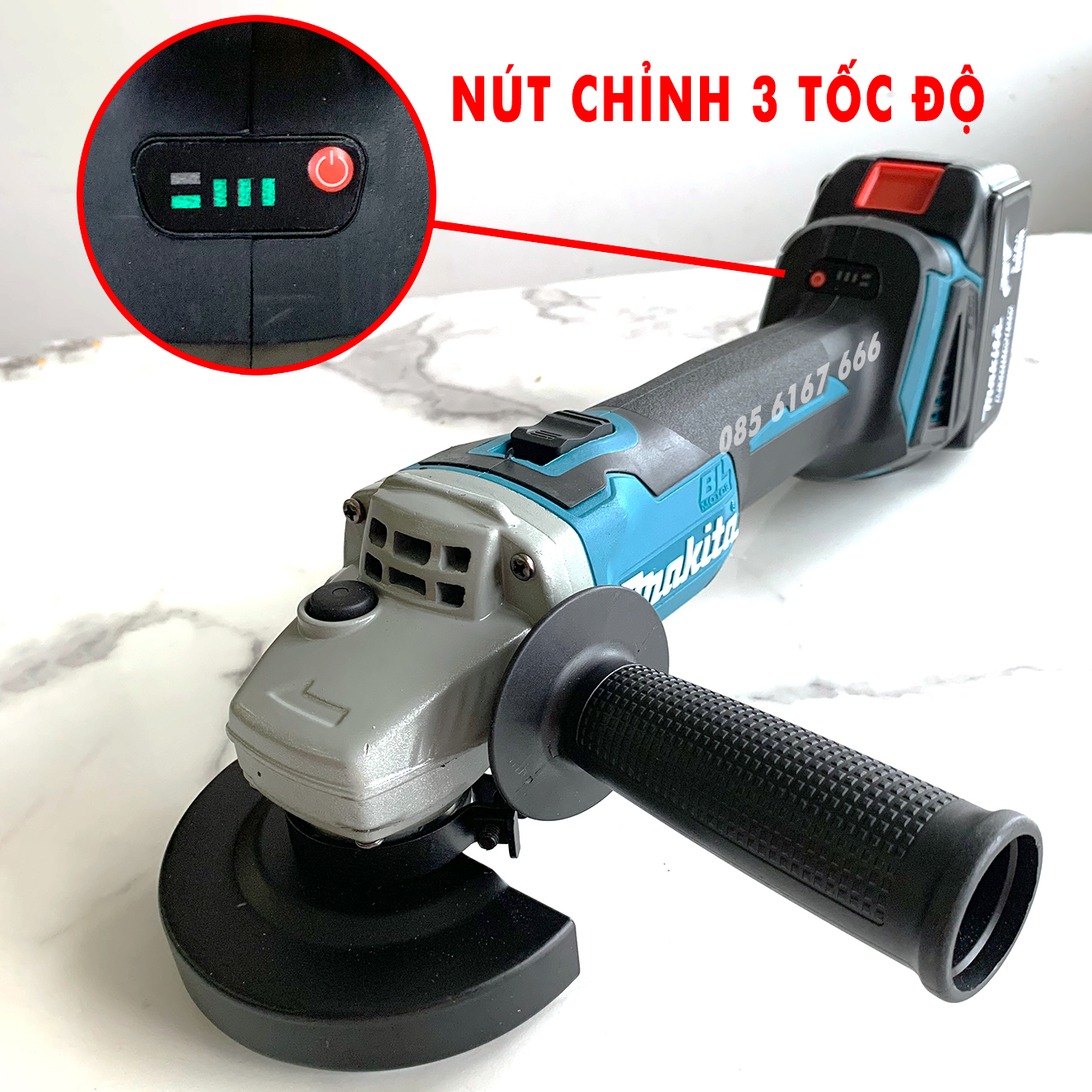 Máy mài - máy cắt dùng pin không chổi than Makita - Pin khủng 10