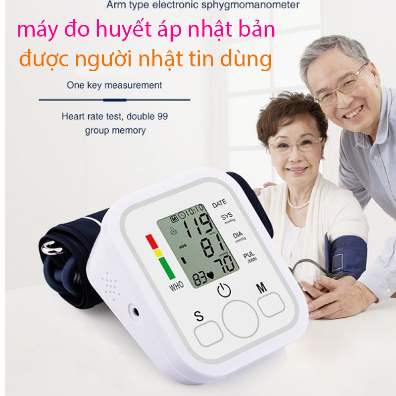 Máy Đo Huyết Áp Công Nghệ Nhật Bản - Máy đo huyết áp nhịp tim