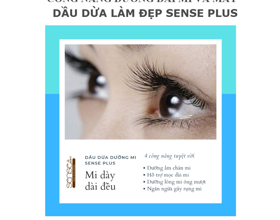Dầu Dừa Dưỡng Mi Sense Plus