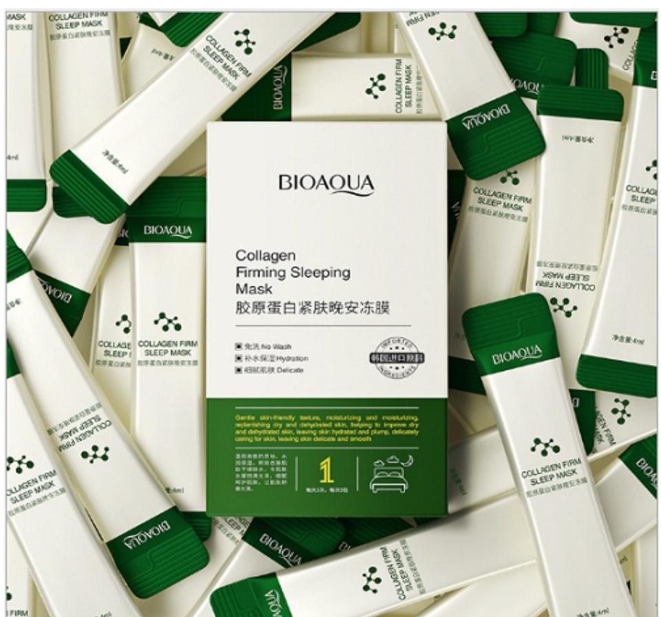 Hộp 20 gói Mặt nạ ngủ thạch collagen cấp ẩm nâng cơ nội địa trung