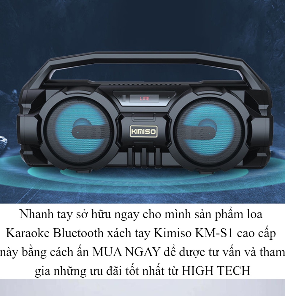 Loa Karaoke Bluetooth Siêu Rẻ Loa Xách Tay Cao Cấp Loa Karaoke Xách Tay Kimiso