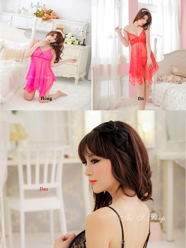 Đầm Ngủ sexy Victoria + tặng quần chíp cực sexy 8