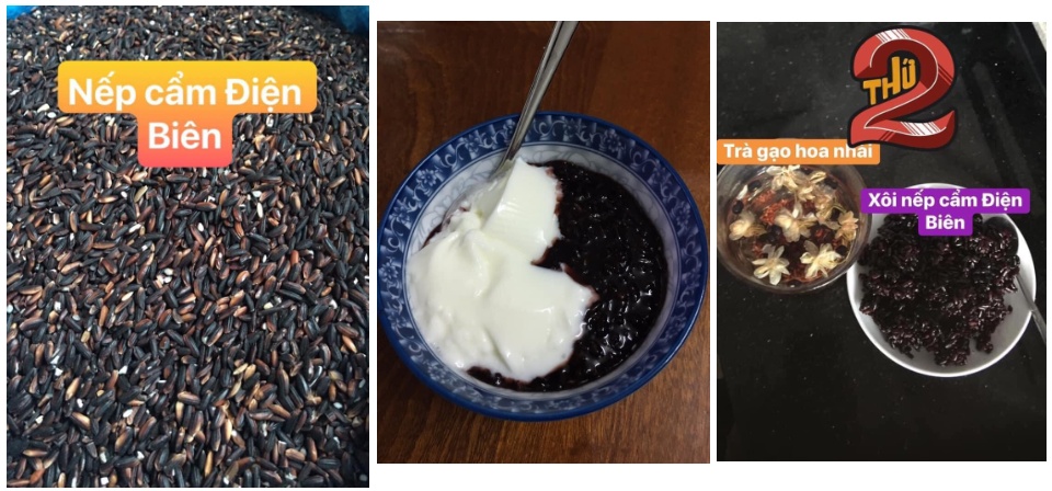 Gạo nếp cẩm Điện Biên hạt to tròn, thơm, dẻo cực ngon 1kg