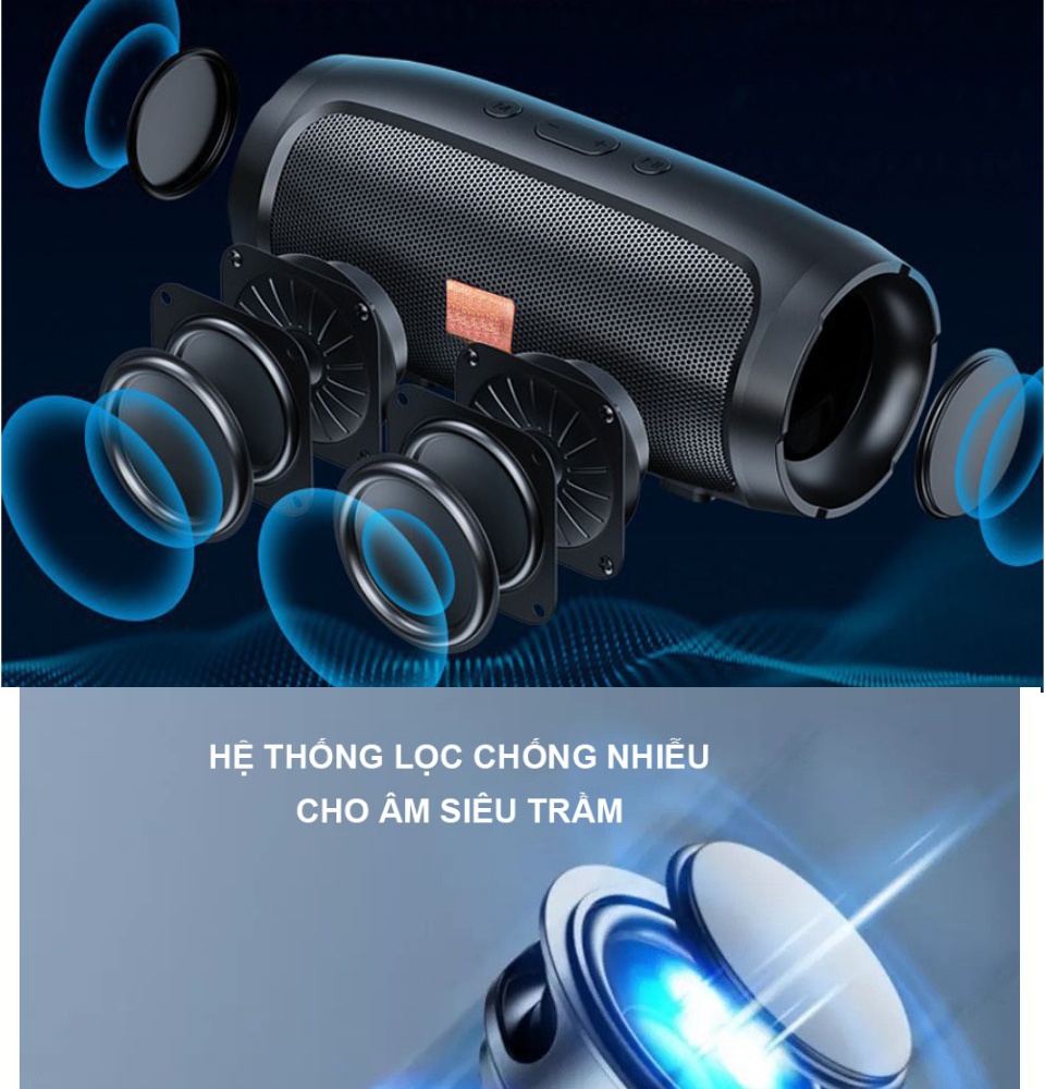 Loa Charge mini 3 loa bluetooth cao cấp 2021 âm thanh JBL sống động pin