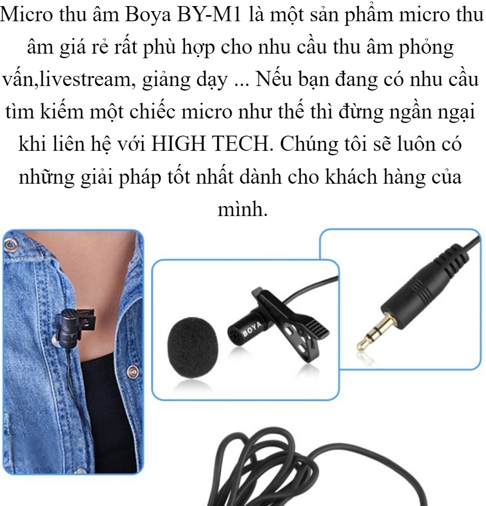 Micro Ghi Âm Cao Cấp Mic Cài Áo Thu Âm Máy Quay Điện Thoại Microphone