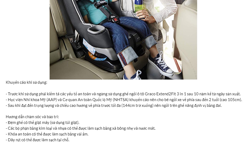ghế ngồi ô tô graco extend2fit convertible davis 2015 8aq00dvi 3