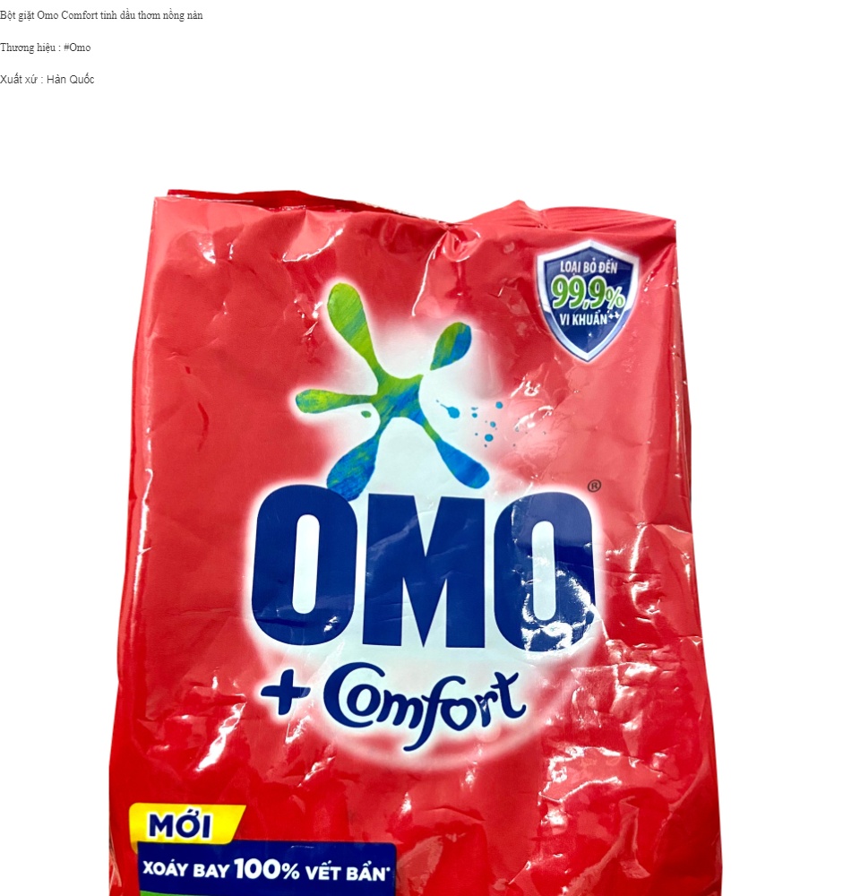 Túi Bột giặt Omo Comfort Tinh Dầu Thơm 700gr