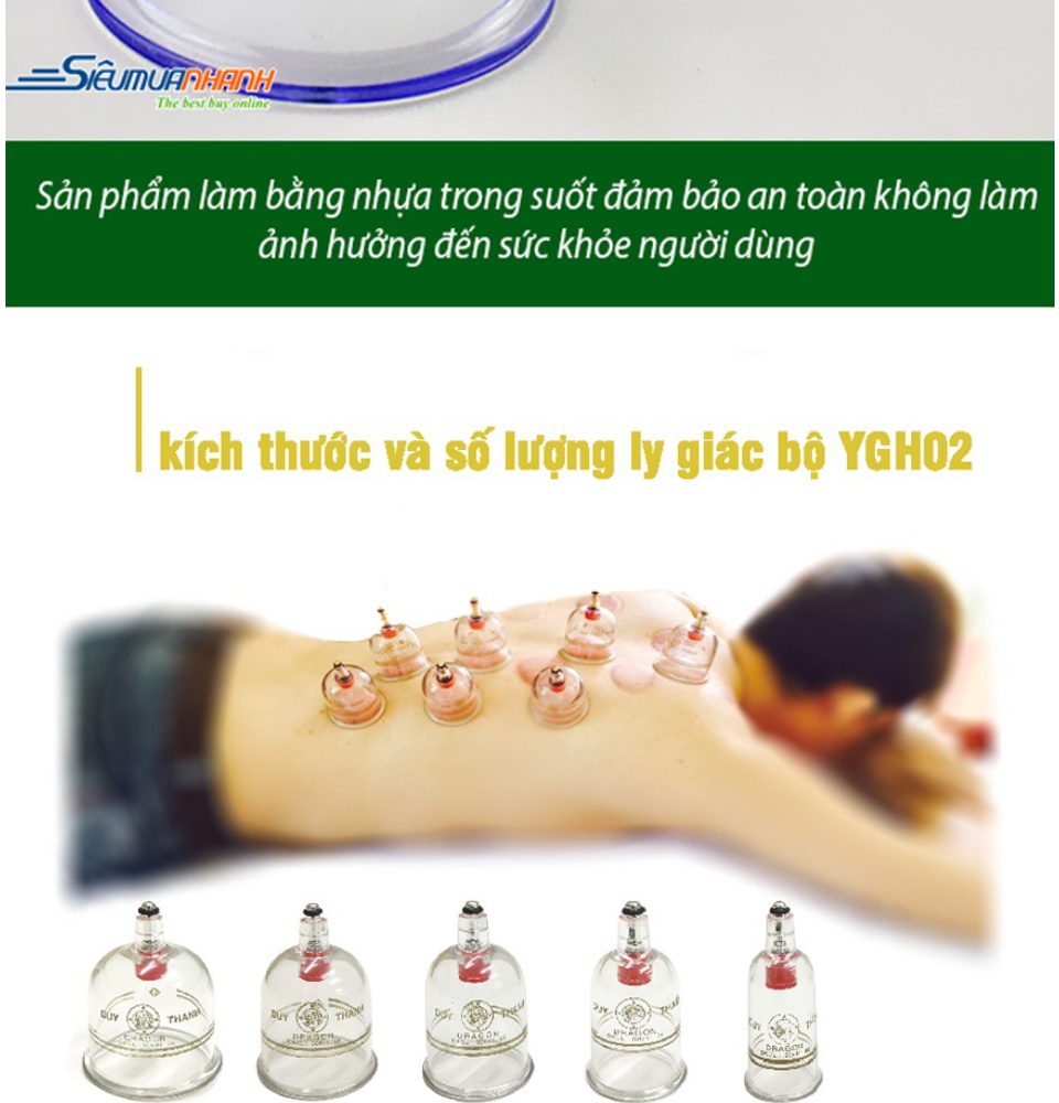 [ XẢ HÀNG ] Dụng cụ giác hơi  Cửa Hàng Bán Thiết Bị Y Tế Bộ Giác Hơi chân không - Bộ Dụng Cụ Giác Hơi 12 Ly Không Dùng Lửa Duy Thành Giác Hơi Ngay Tại Nhà Tiện Lợi