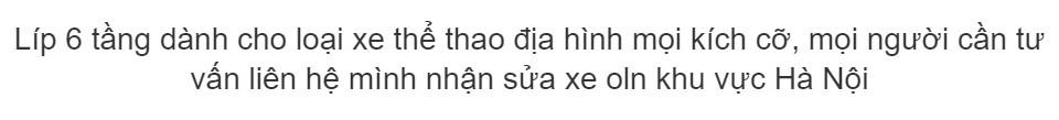 Líp xe địa hình 6 tầng
