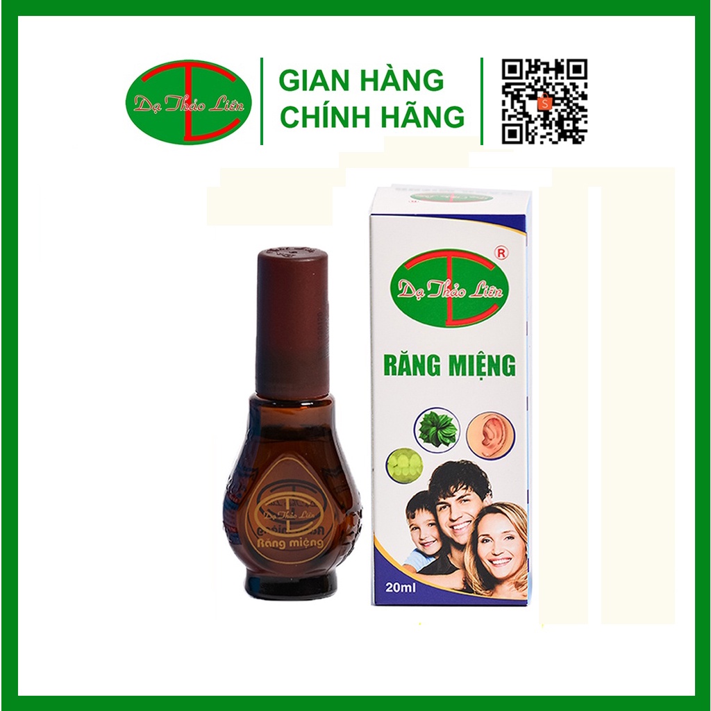 Tinh Dầu Răng Miệng Dạ Thảo Liên 20ml,Hết Sâu Răng ,Hết  Nhiệt Miệng ,Hết Chảy Máy Chân Răng