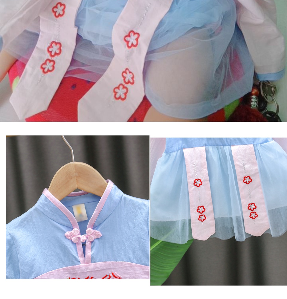 [hcm]váy đầm công chúa hàn quốc dễ thương cho bé gái váy hanbok hàn quốc cho bé từ 5-12kg v47 11