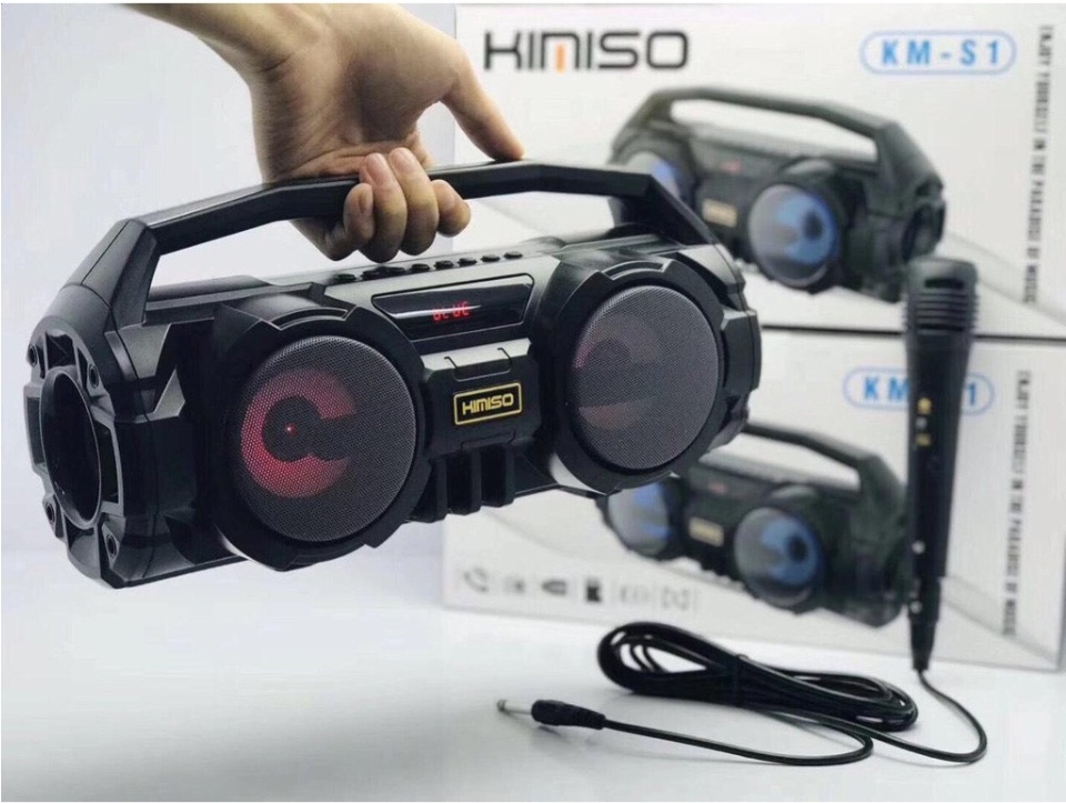 Loa Bluetooth KIMISO KM-S1 Tặng kèm Mic hát Karaoke Cực Chất