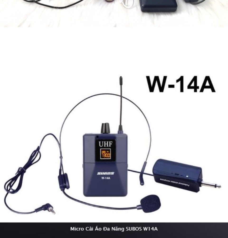 Micro Cài Áo Đa Năng SUBOS W14A Âm thanh rõ và trung thực Chống hú
