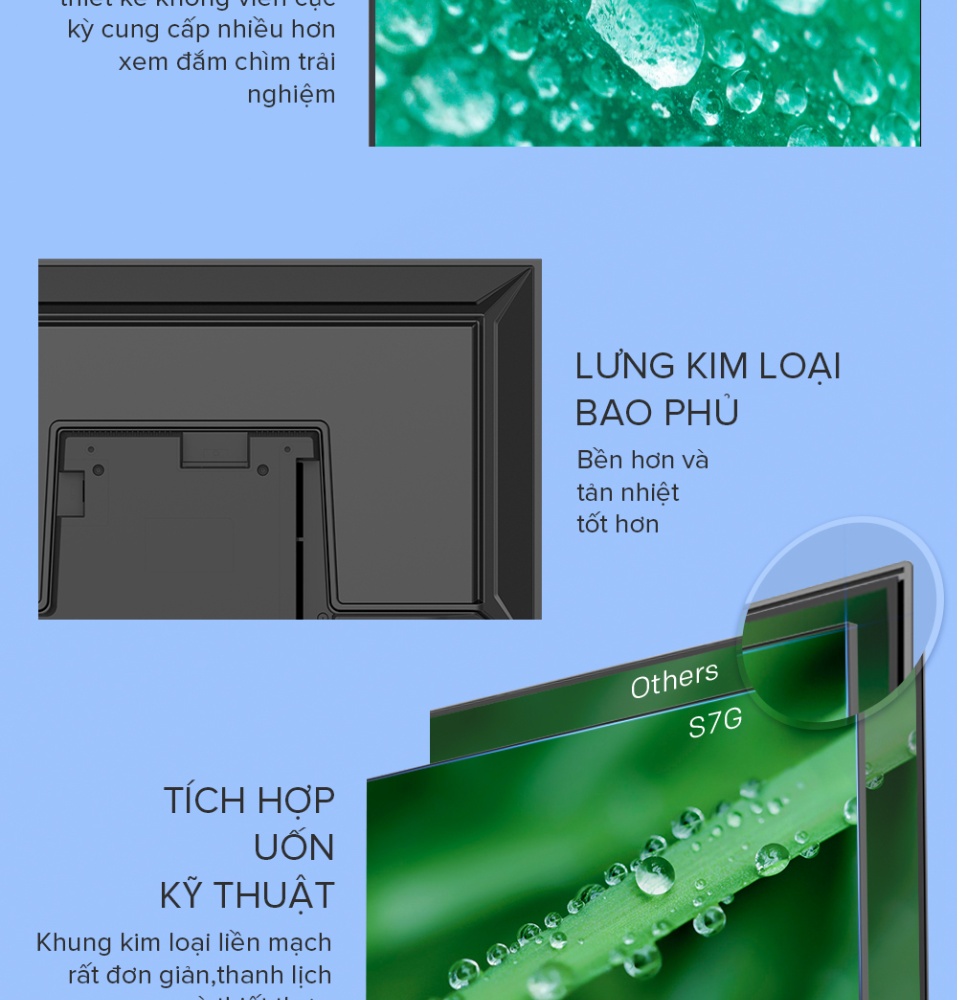 SMART TV FHD Coocaa 43 inch-Android 11 TV-Wifi-viền mỏng-Model 43S7G 2 years warranty Tặng 24 tháng Clip TV