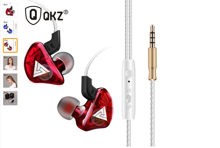 Tai nghe nhét tai QKZ CK5 - Có Mic Tặng Kèm 4 Núm Tai Nghe