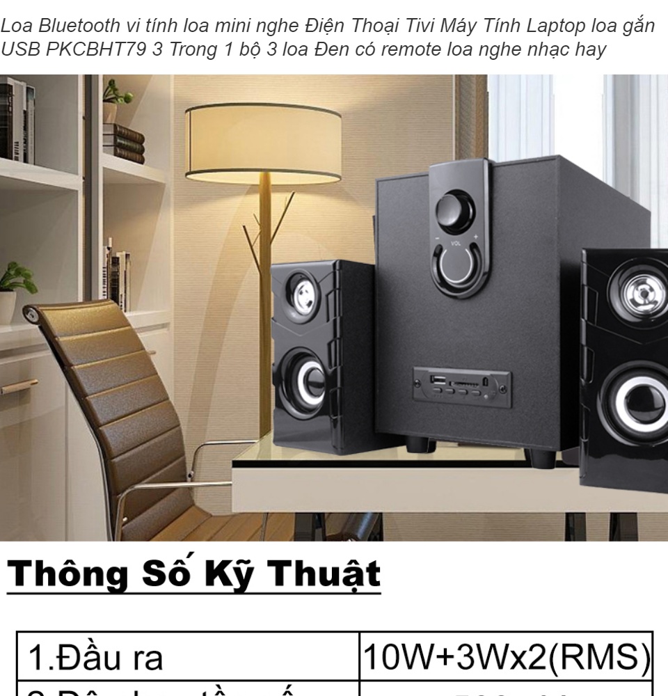 Loa Bluetooth vi tính loa mini nghe Điện Thoại Tivi Máy Tính Laptop loa gắn